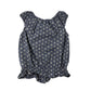 M&S 6-7 years blue polka dot blouse cotton