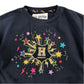 M&S 6-7 years navy blue jumper cotton polyester elastane