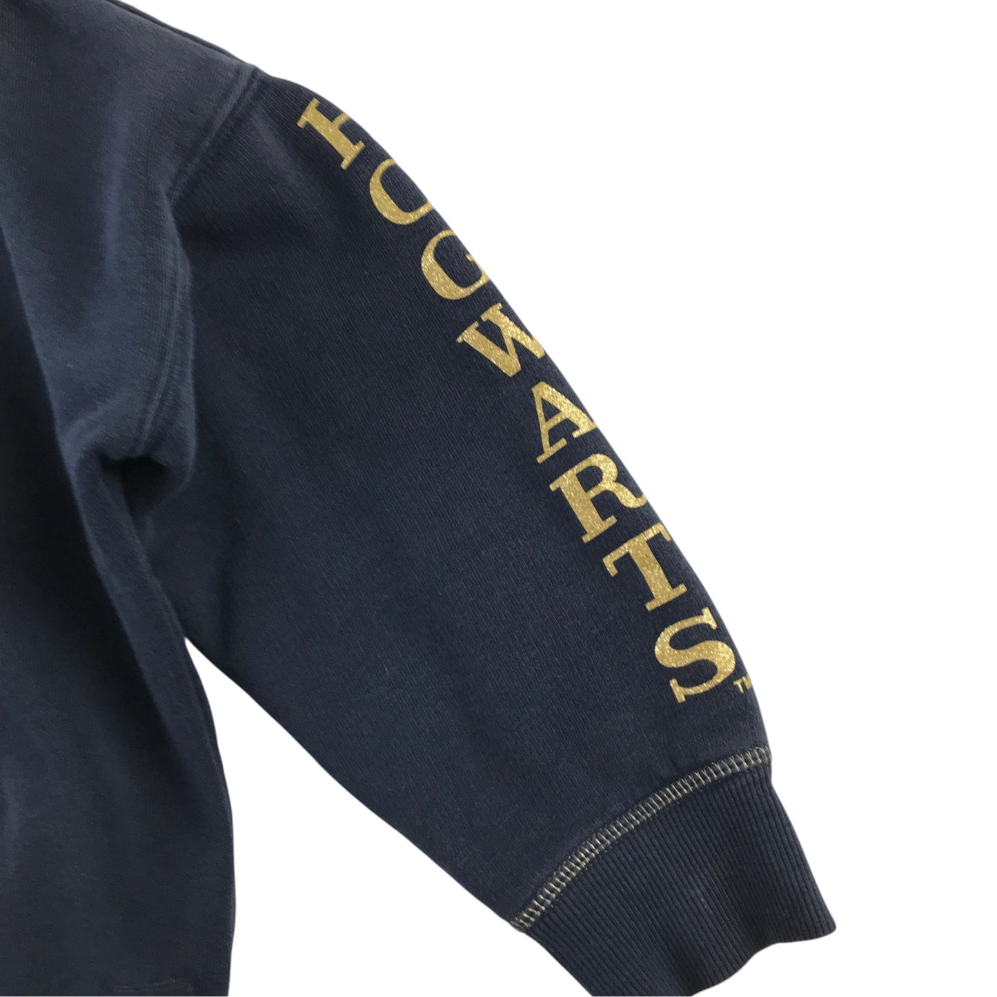 M&S 6-7 years navy blue jumper cotton polyester elastane