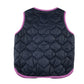M&S 6-7 years navy blue puffer gilet vest polyamide polyester