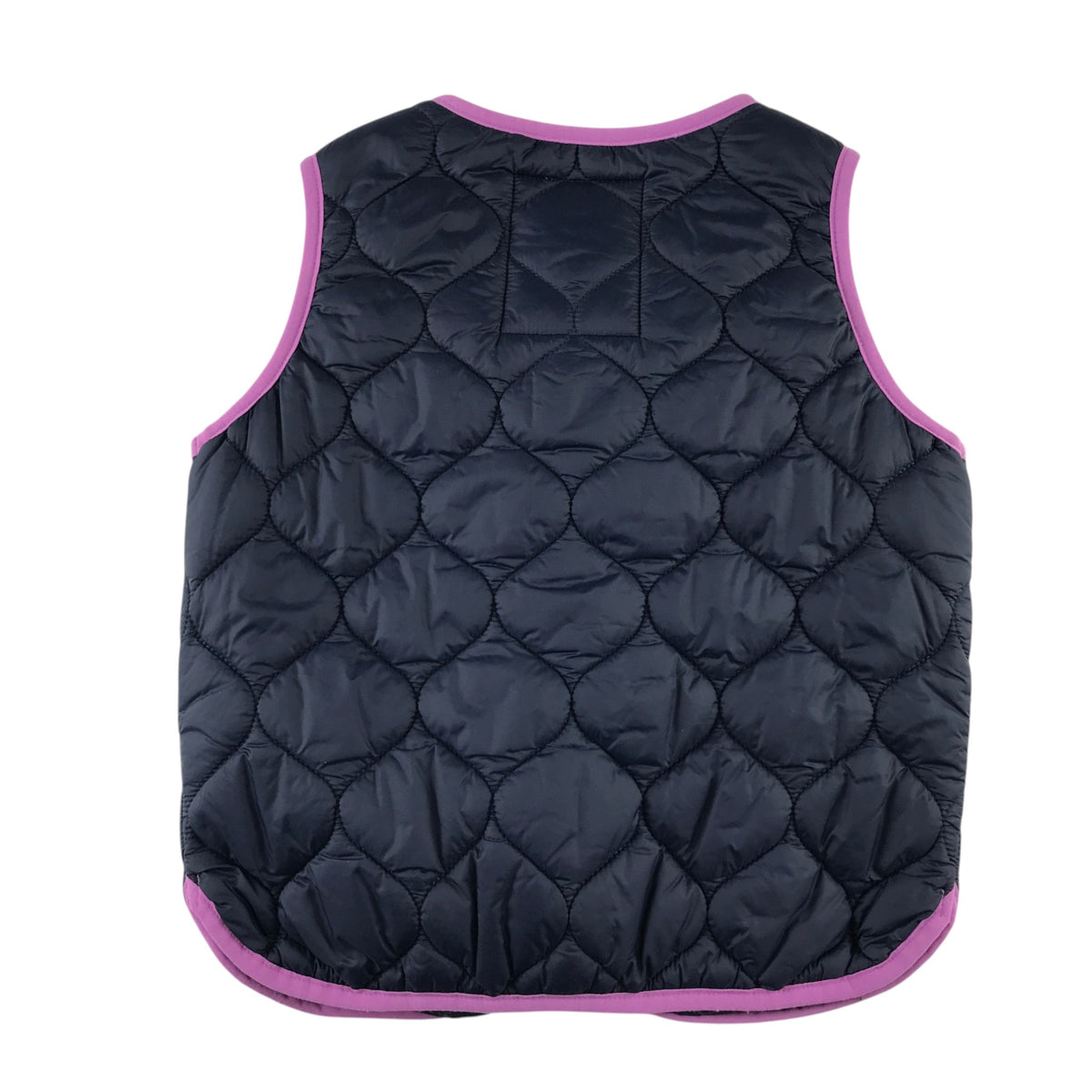 M&S 6-7 years navy blue puffer gilet vest polyamide polyester