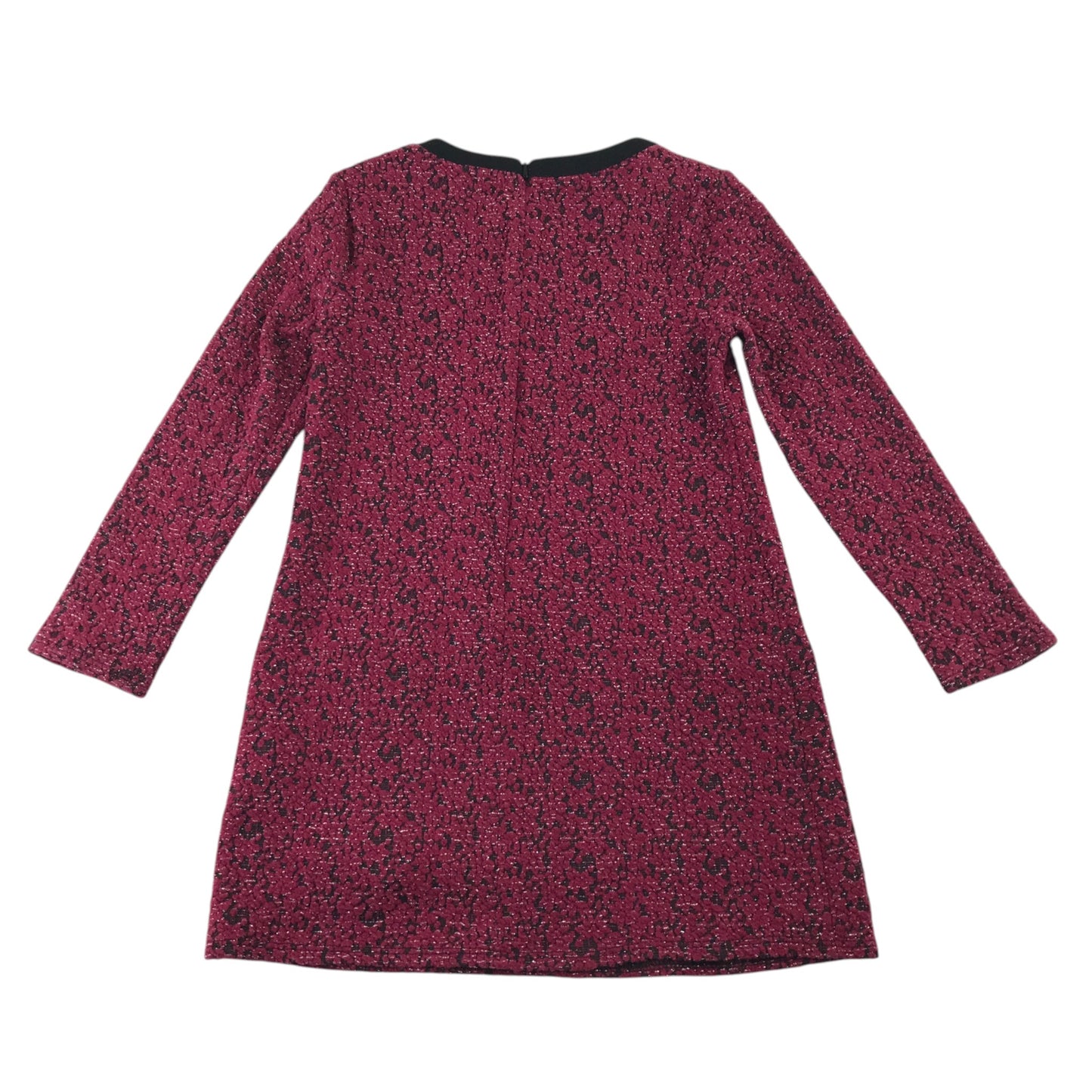 M&S 6-7 years pink party dress cotton polyester polyamide elastane metallised fibres