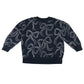 M&S 7-8 years navy jumper polyester cotton elastane