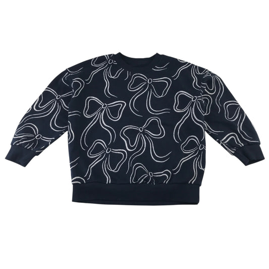 M&S 7-8 years navy jumper polyester cotton elastane