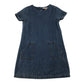 M&S 7-8 years blue dress cotton