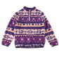 M&S 8-9 lilac and peach fleece graphic pattern polyester