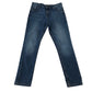 M&S 9-10 years dark blue jeans cotton polyester elastane