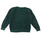 M&S 9-10 years green and navy stripy jumper cotton