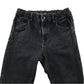 M&S 10-11 years black denim jeans slim cotton polyester elastane