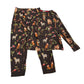 M&S 11-12 years black Christmas animals pyjama set cotton
