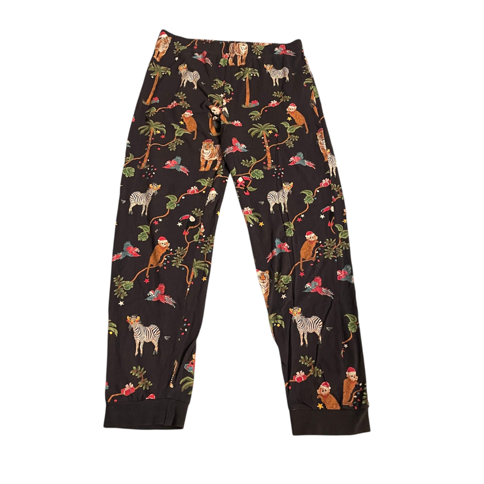 M&S 11-12 years black Christmas animals pyjama set cotton