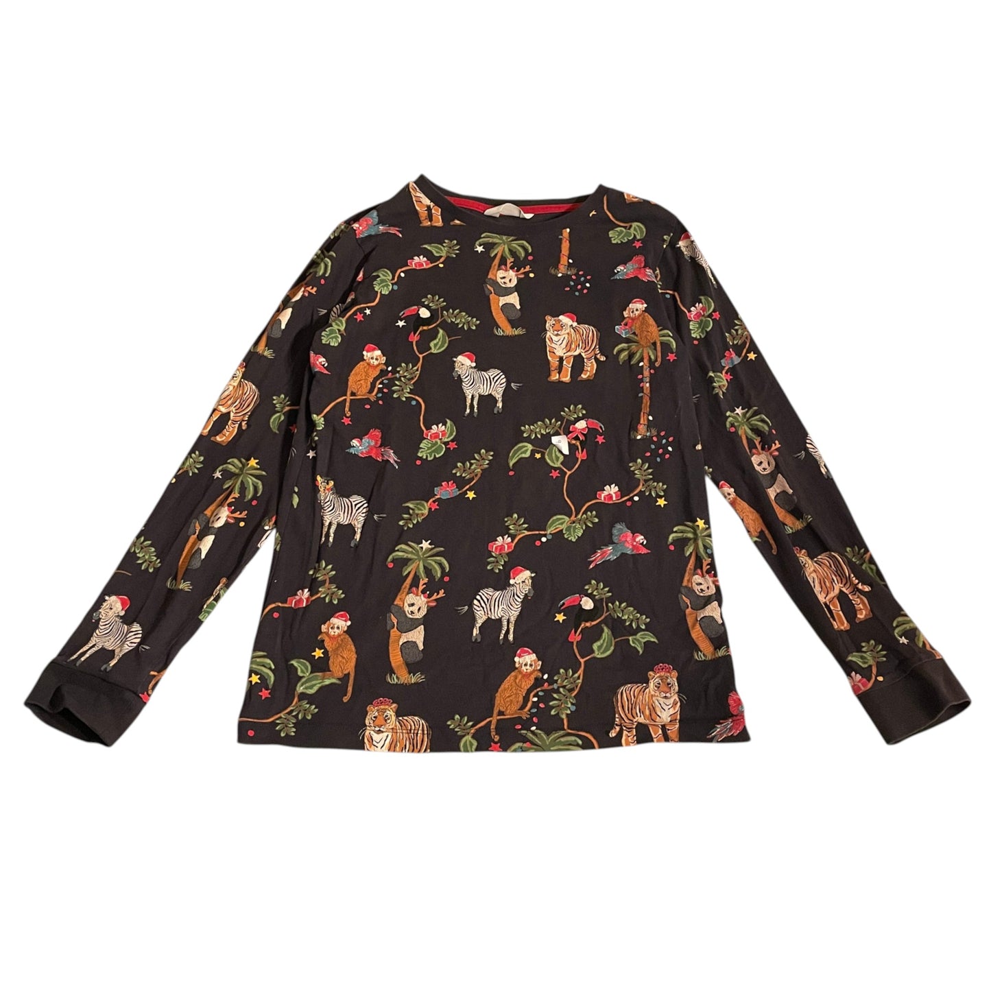 M&S 11-12 years black Christmas animals pyjama set cotton