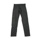 M&S 11-12 years black and grey check pattern leggings cotton elastane