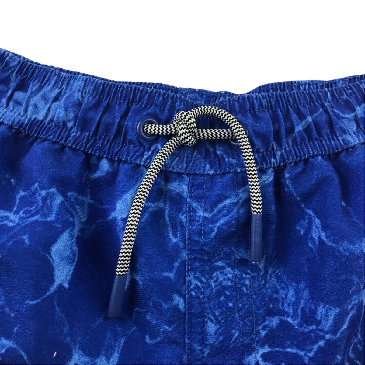 M&S 11-12 years blue swim trunks tie dye polyester