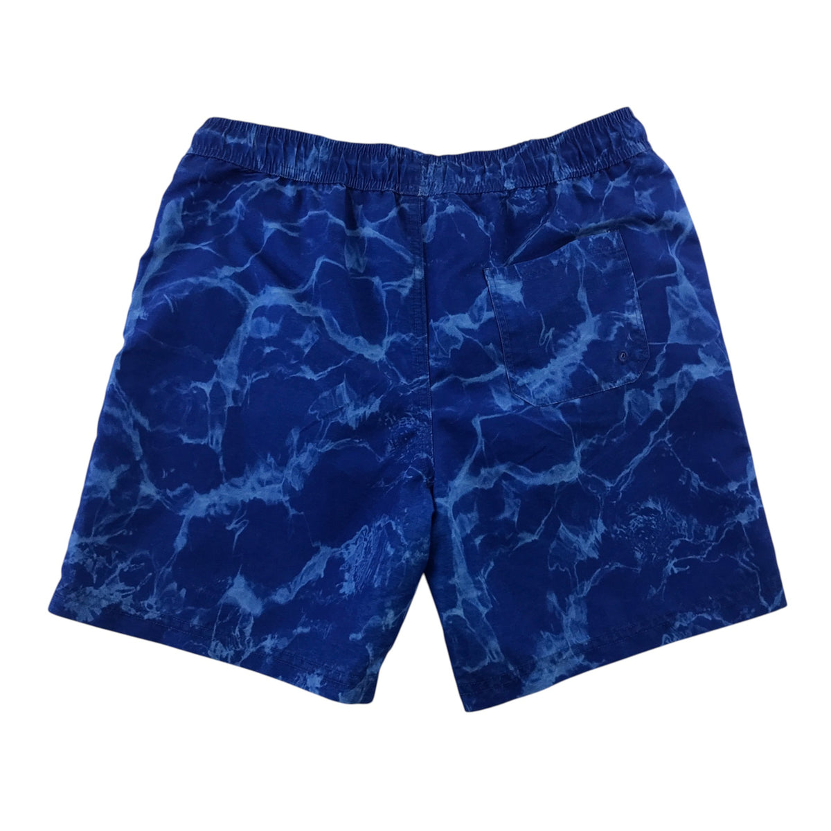 M&S 11-12 years blue swim trunks tie dye polyester
