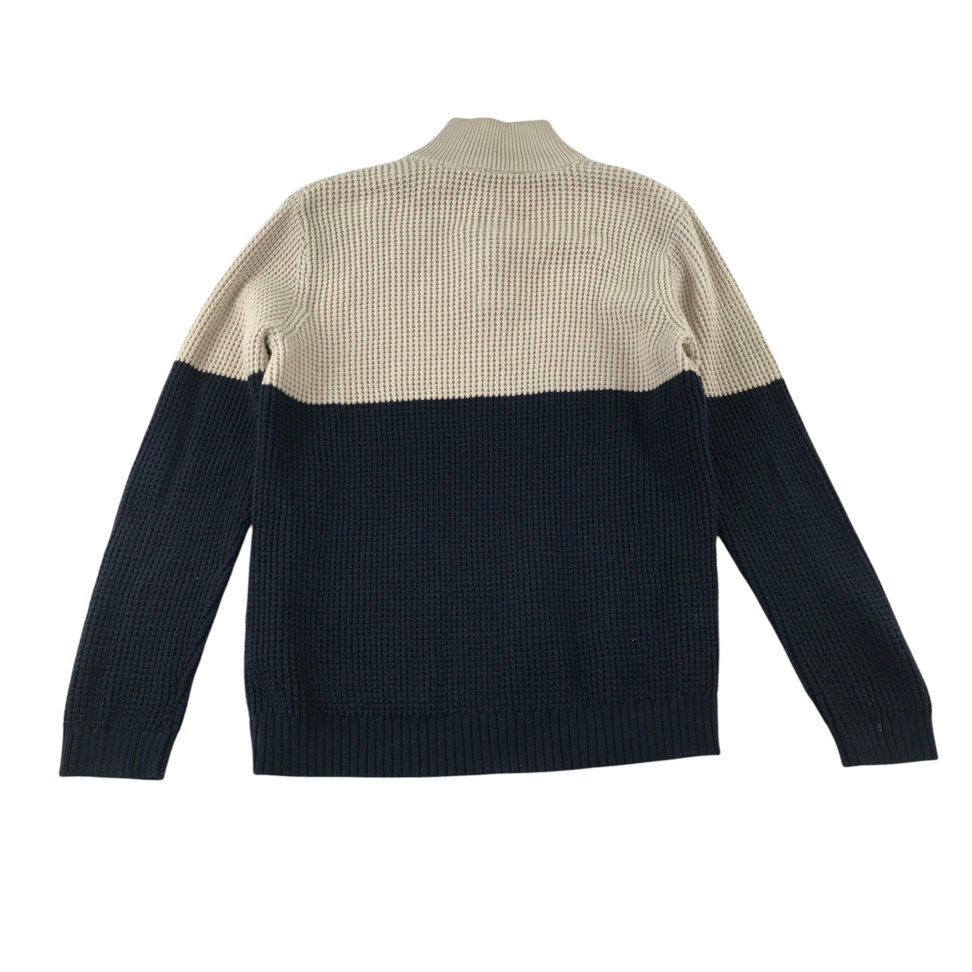 M&S 11-12 years navy and white jumper cotton