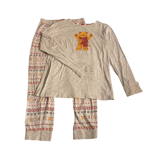 M&S 12-13 years grey pyjama set Spencer Bear cotton viscose