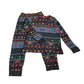 M&S 12-13 years navy blue Christmas gaming pyjama set cotton