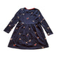 M&S 4-5 years navy blue festive unicorn cotton dress