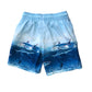 M&S 5-6 years blue swim trunks sharks polyester