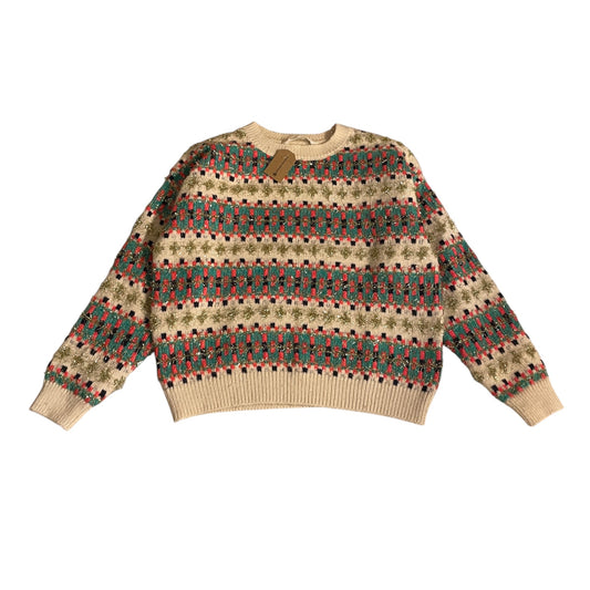 M&S 5-6 years multicolour knitted pattern jumper polyester blend