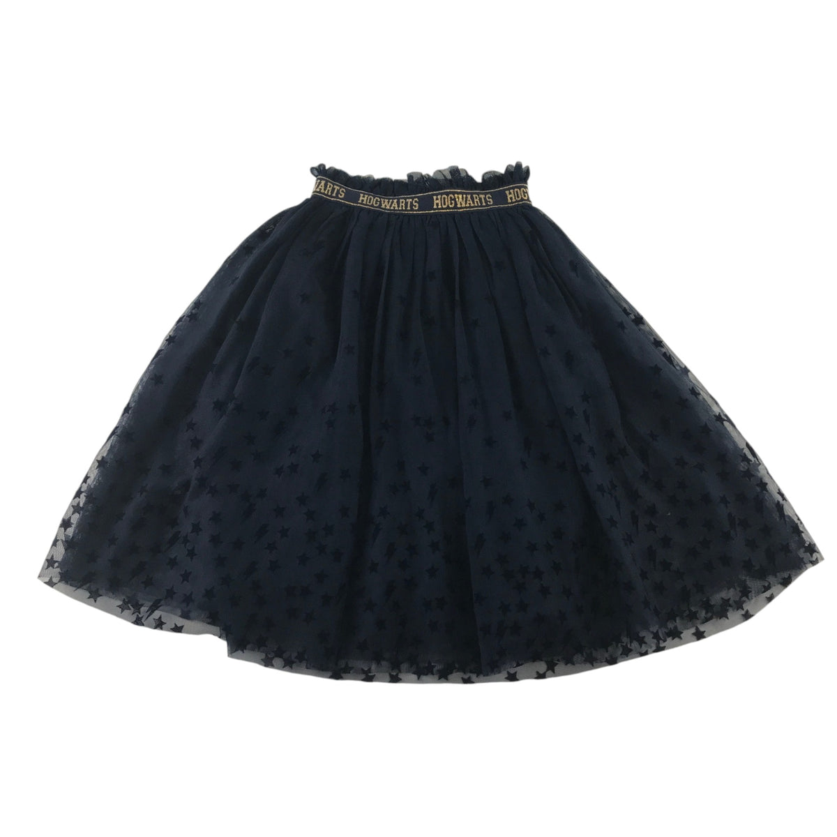 M&S 6-7 years navy blue midi skirt Harry Potter Hogwarts polyester cotton