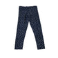 M&S 6-7 years navy blue polka dot leggings cotton elastane