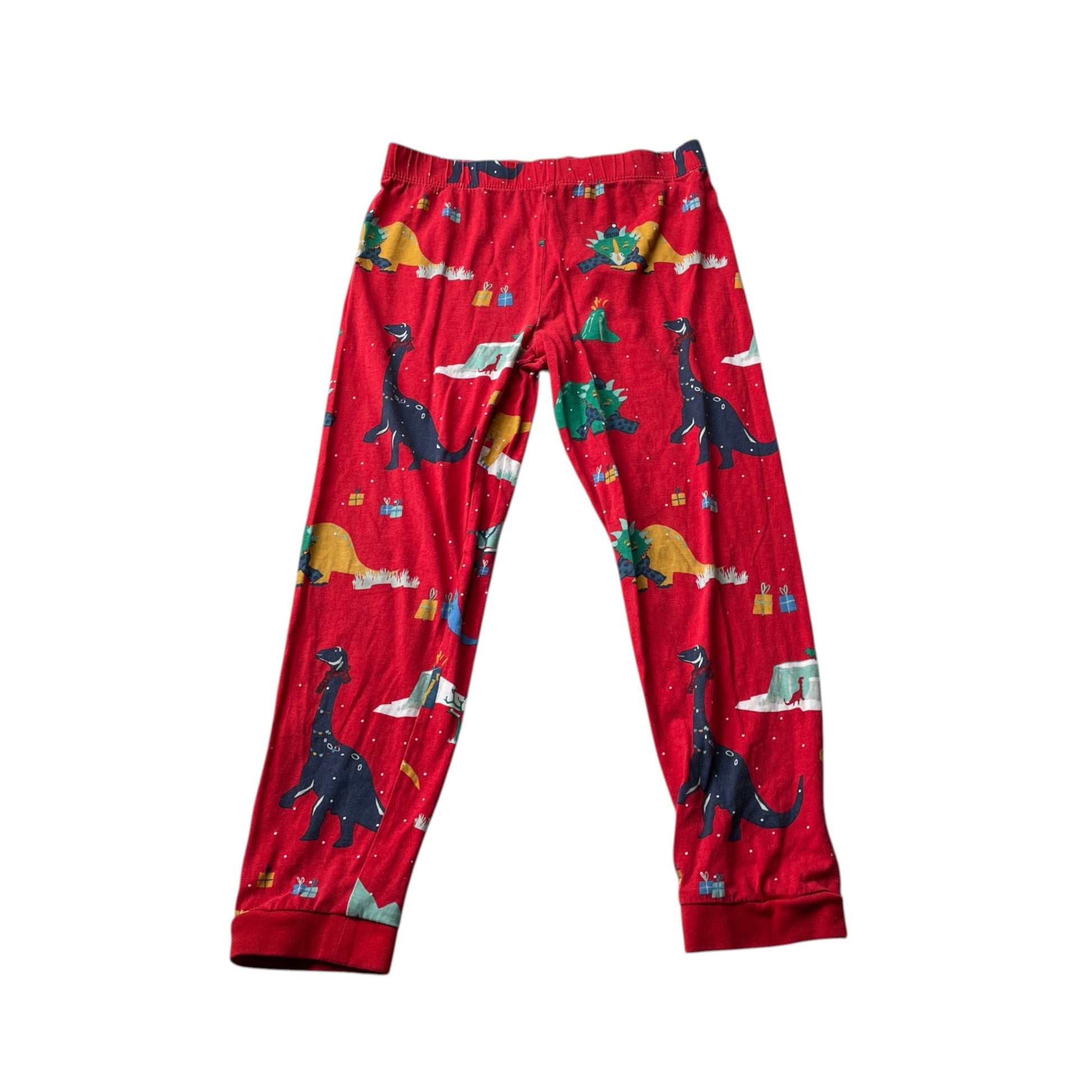 M&S 6-7 years red Christmas pyjama set cotton