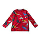 M&S 6-7 years red Christmas pyjama set cotton