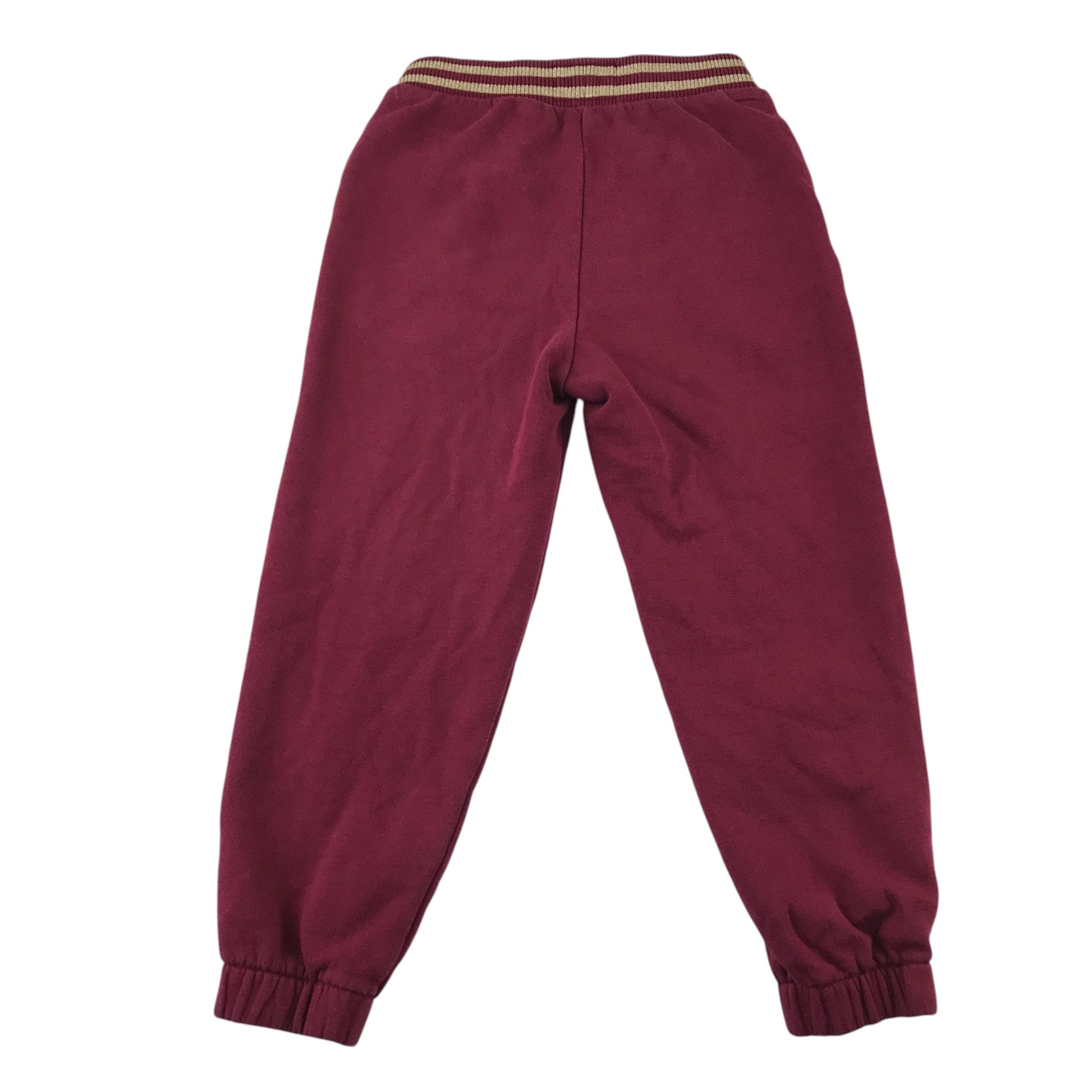 M&S 7-8 years burgundy joggers Harry Potter cotton polyester
