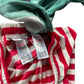 M&S 7-8 years green and red Christmas elf pyjama set polyester elastane