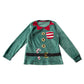 M&S 7-8 years green and red Christmas elf pyjama set polyester elastane