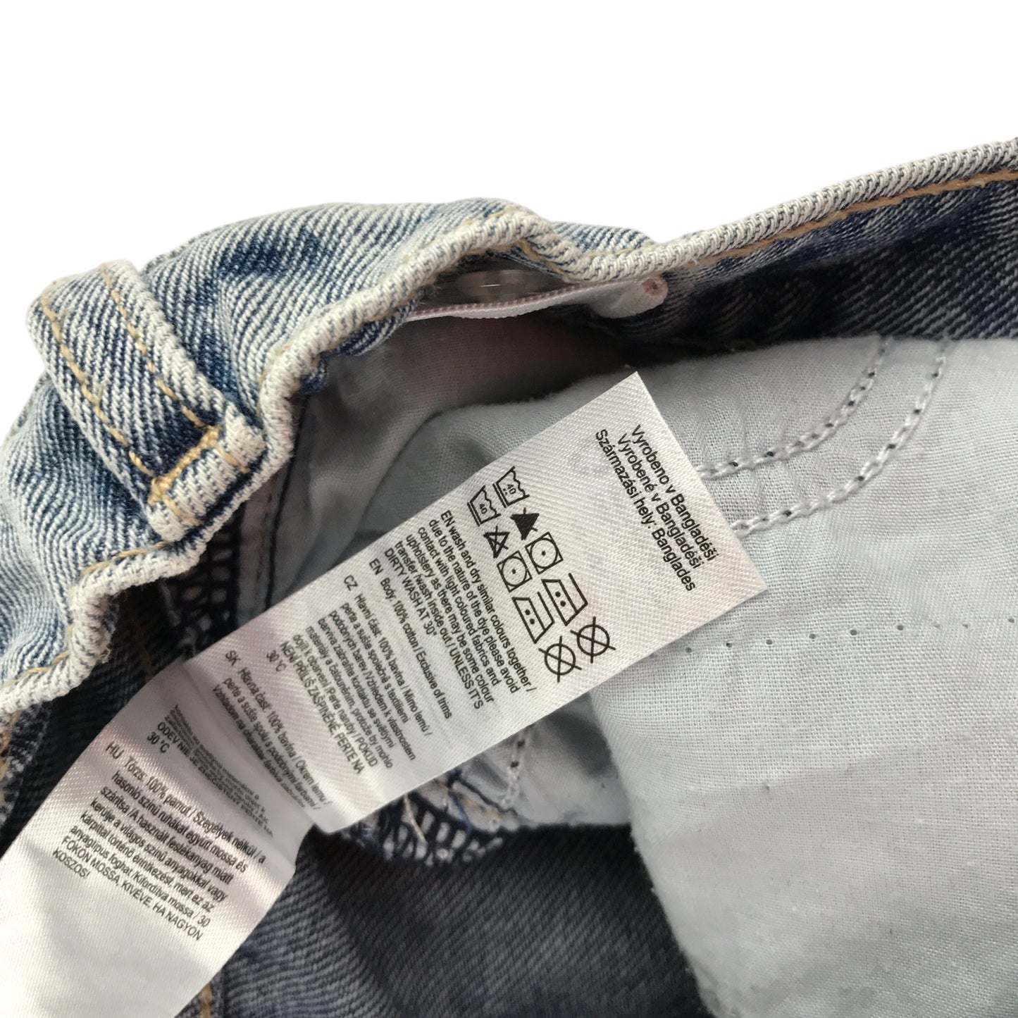 M&S and F&F 6-8 years blue sweater and jeans budle flowers