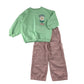 M&S and Next 5-6 years green sweater and jeans bundle happy daisies