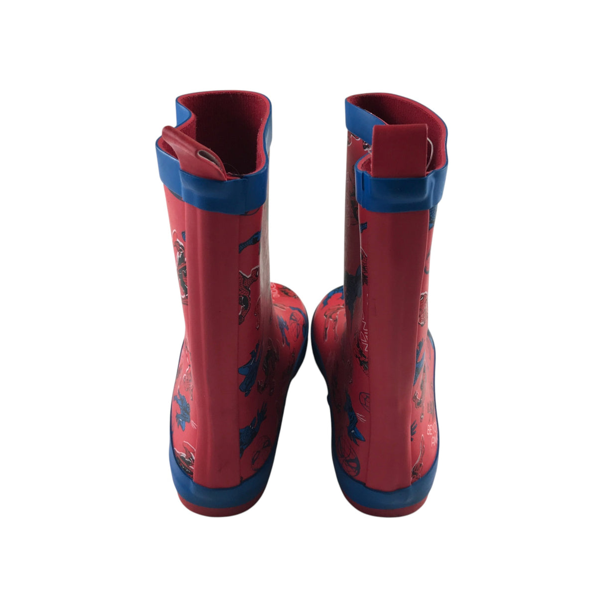 M&S size UK 12 red wellies Spiderman
