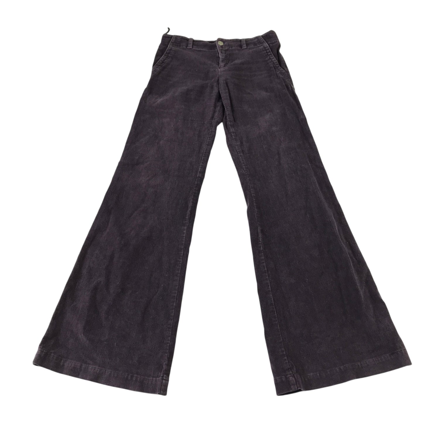 Madlen W26 dark purple corduroy flared trousers cotton