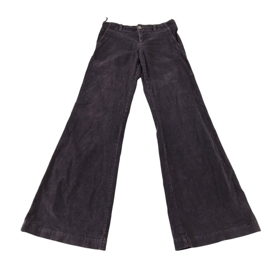 Madlen W26 dark purple corduroy flared trousers cotton