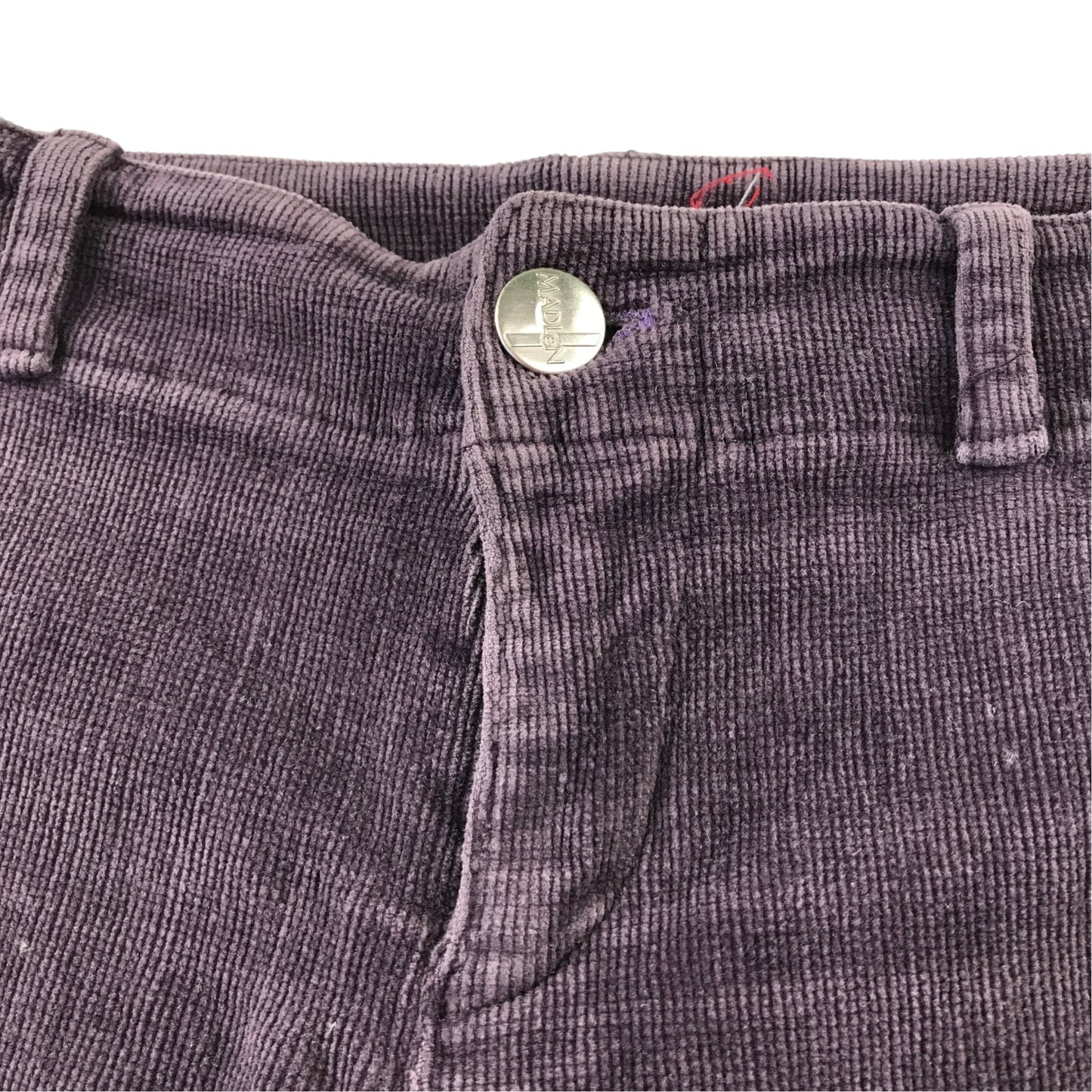 Madlen W26 dark purple corduroy flared trousers cotton