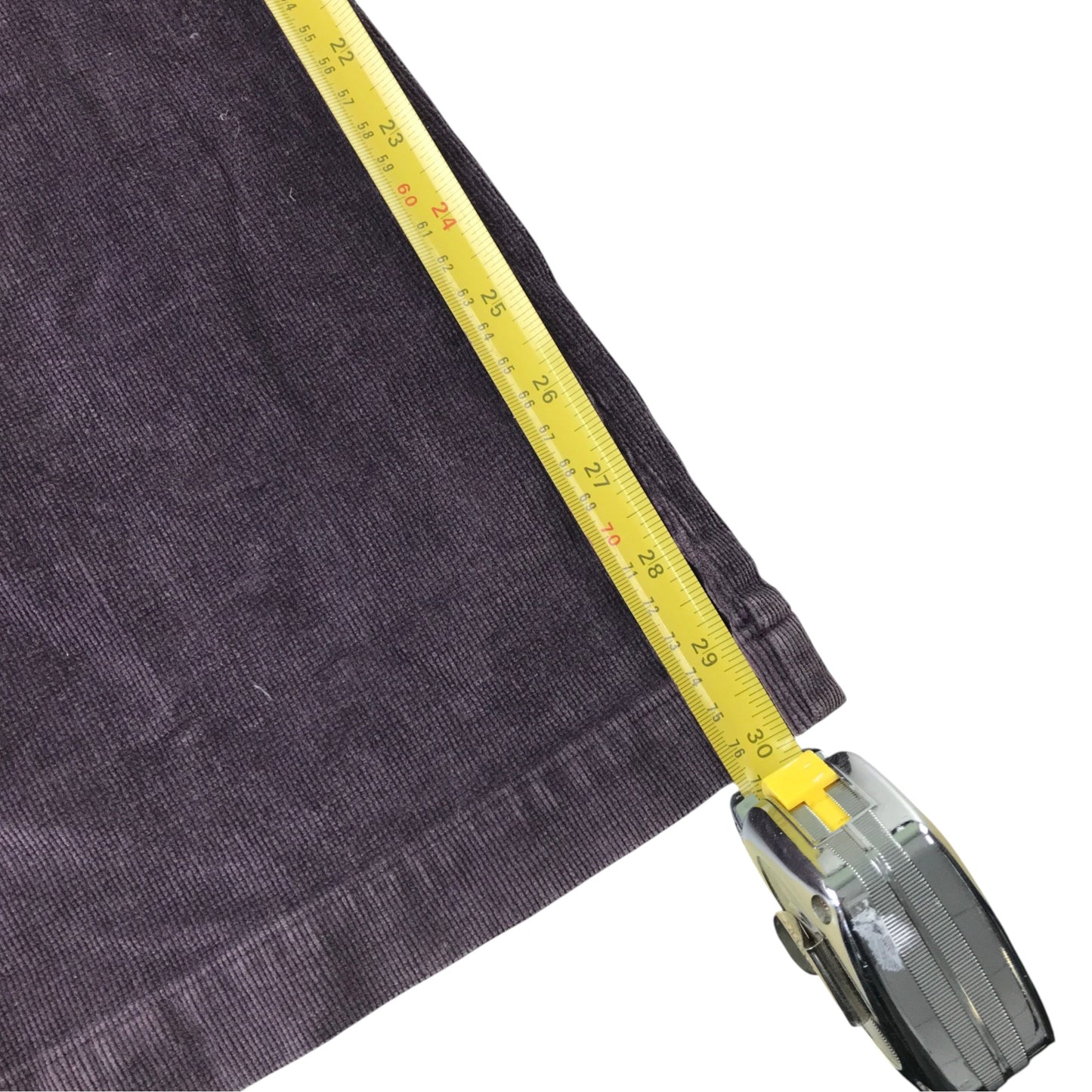 Madlen W26 dark purple corduroy flared trousers cotton