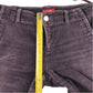 Madlen W26 dark purple corduroy flared trousers cotton
