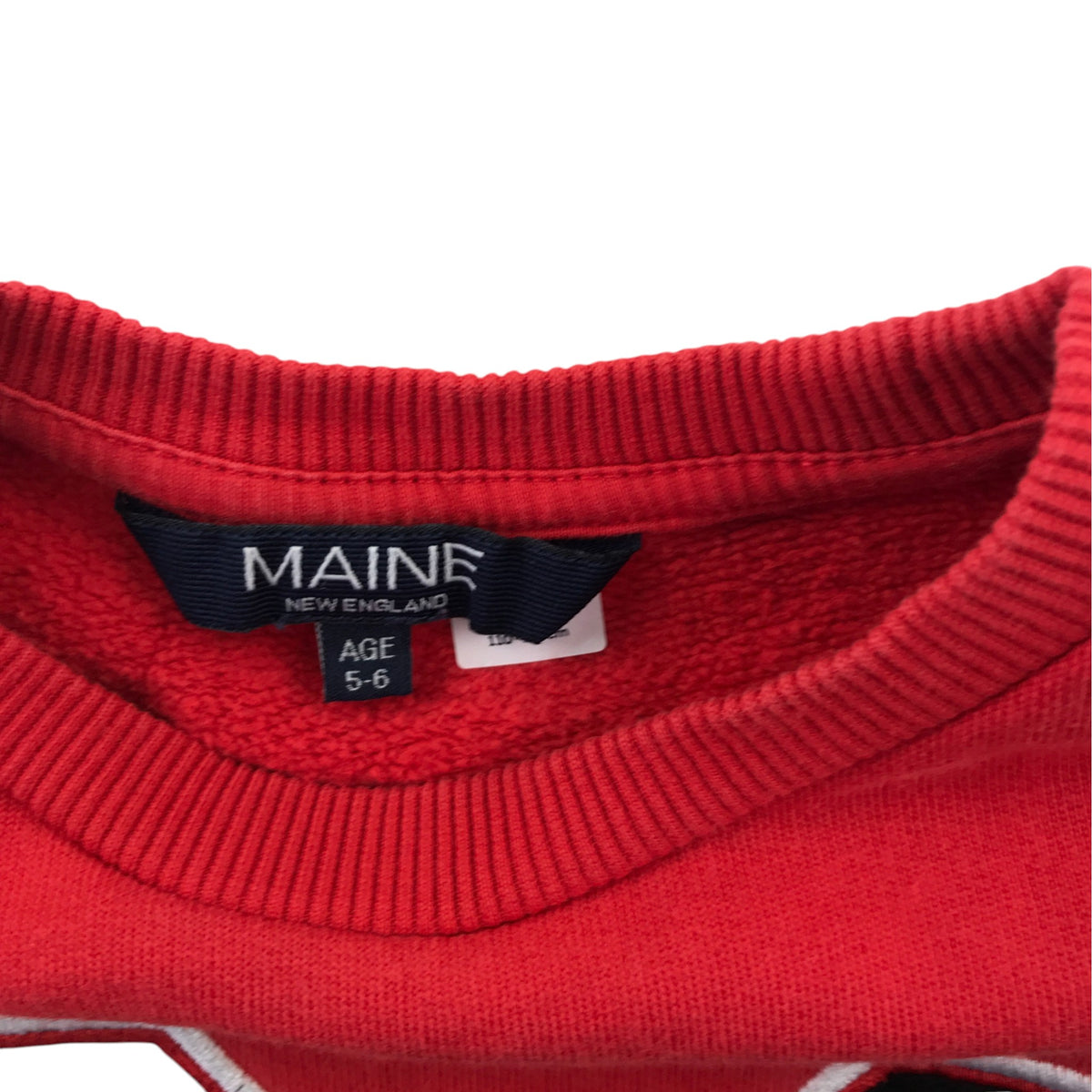 Maine 5-6 years red sweater cotton
