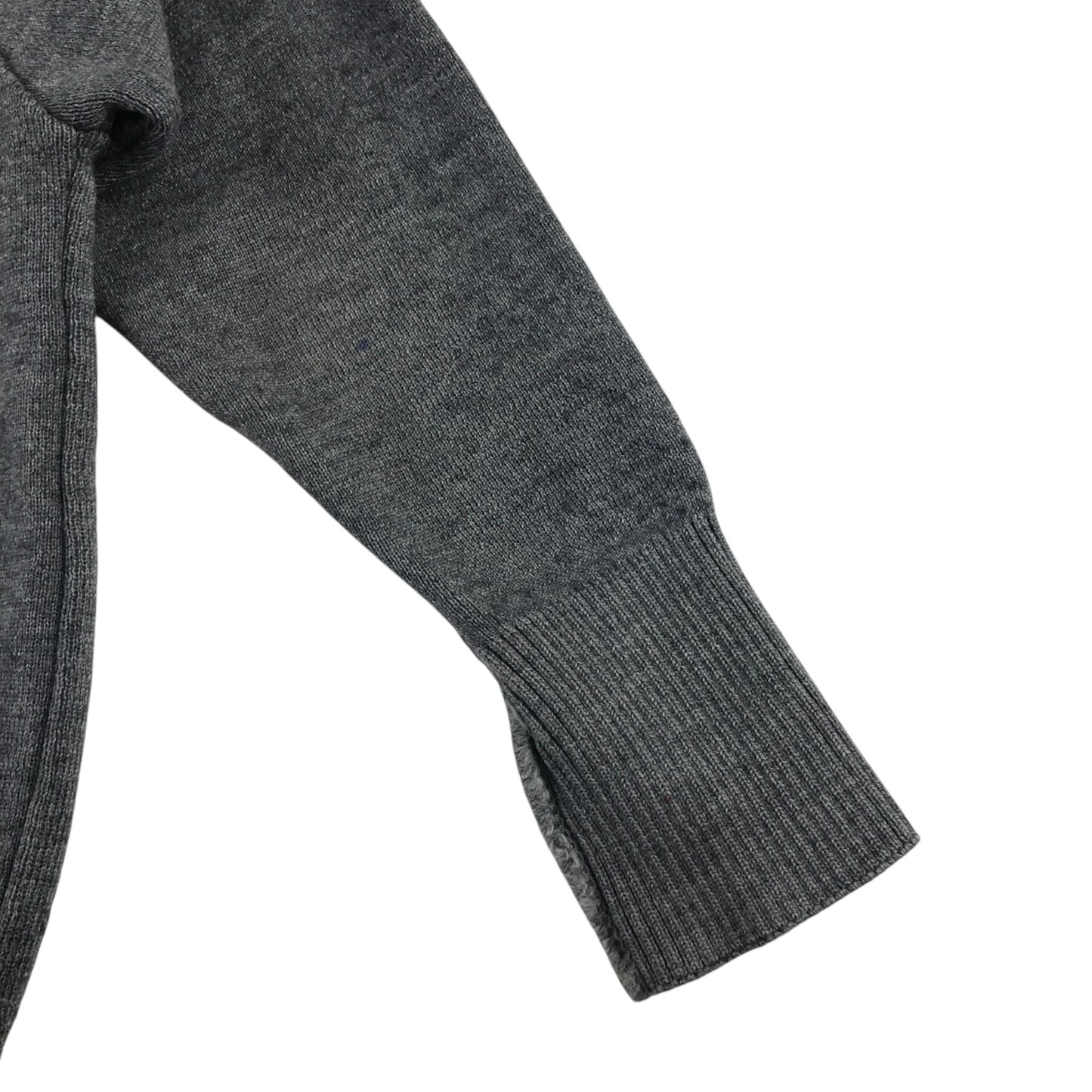 Man's World of Glasgow 9-10 years grey knit cardigan