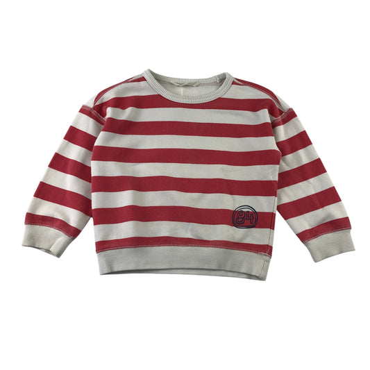 Mango 4-5 years red stripy sweater