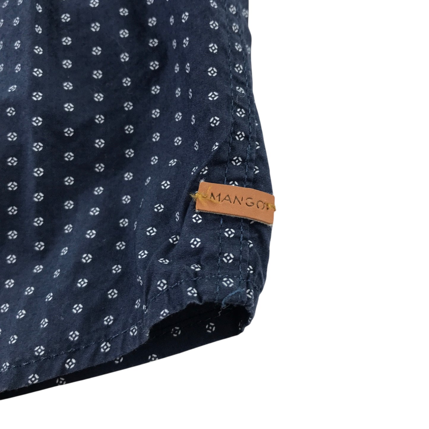 Mango 5-6 years navy blue shirt cotton