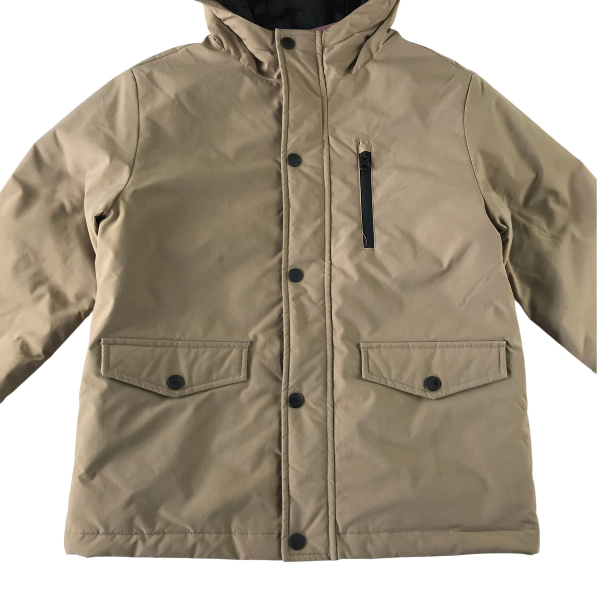 Mango 9 years beige hooded jacket polyester