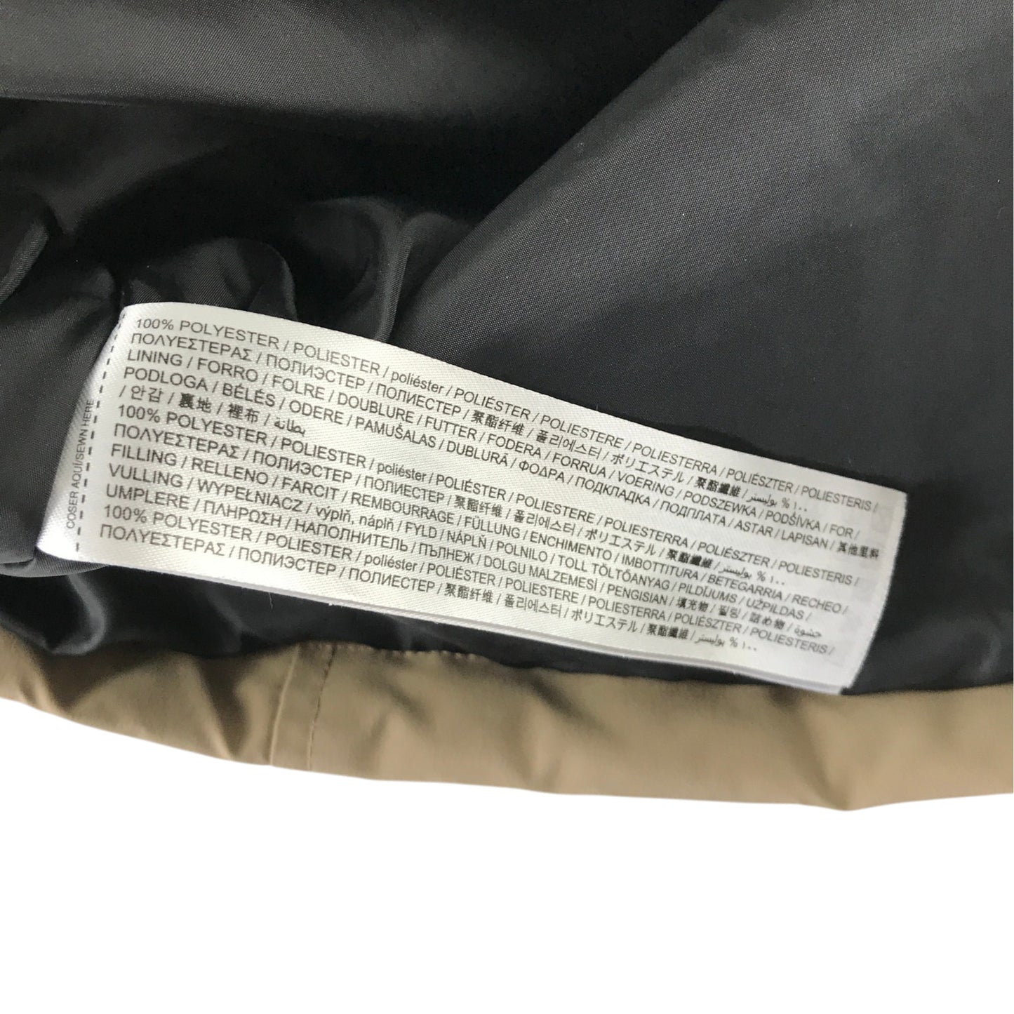 Mango 9 years beige hooded jacket polyester