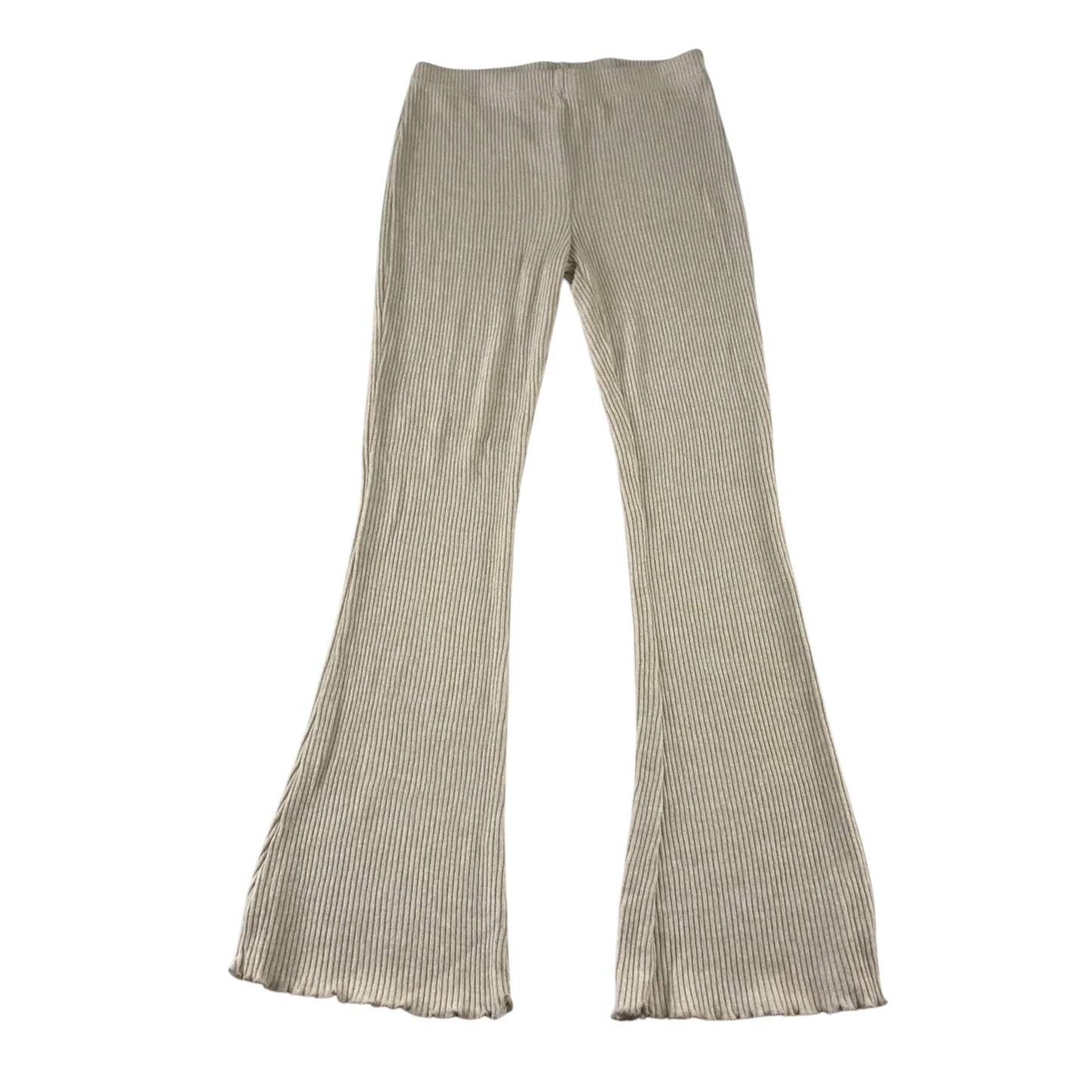 Matalan 11 years beige ribbed two piece set viscose polyester elastane