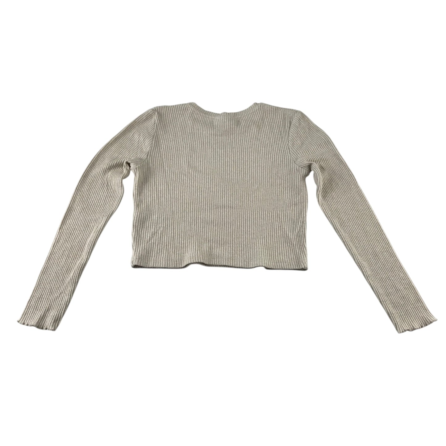 Matalan 11 years beige ribbed two piece set viscose polyester elastane