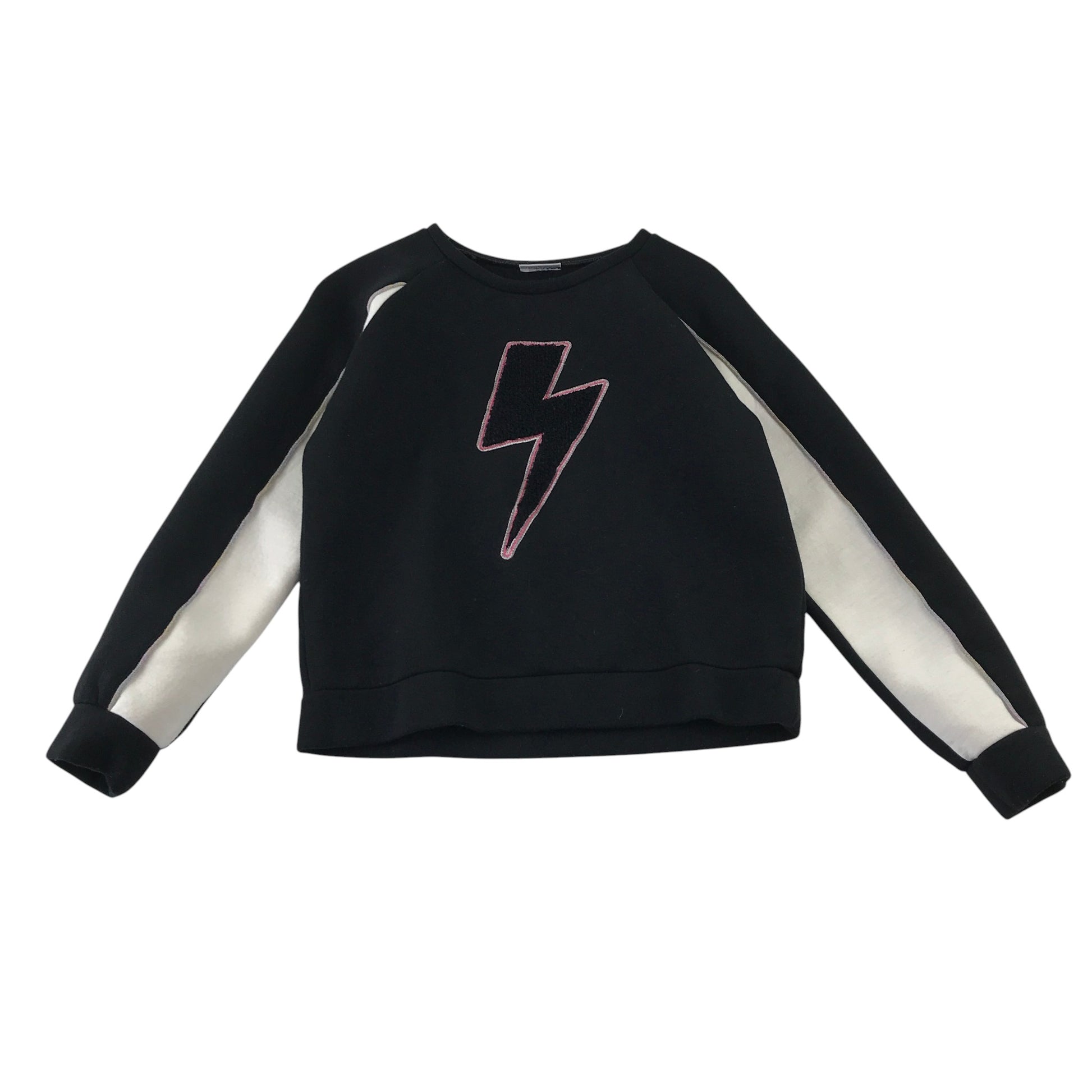 Matalan 12-13 years black lightning bolt sweater viscose