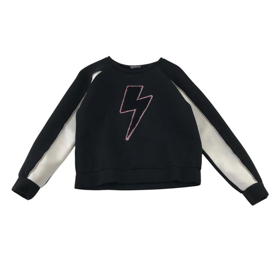 Matalan 12-13 years black lightning bolt sweater viscose